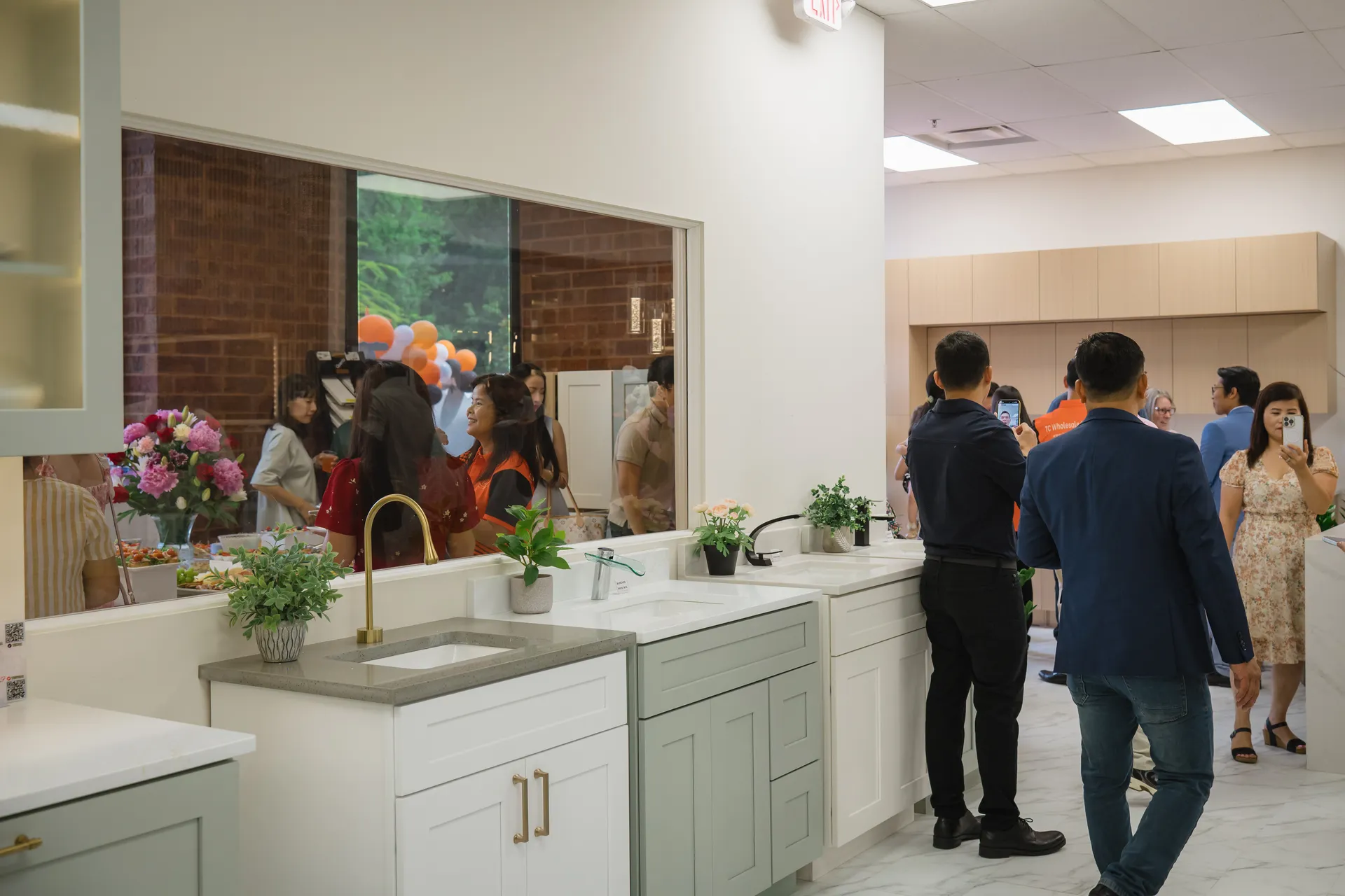 Buyers in the TC Wholesale Cabinetry showroom